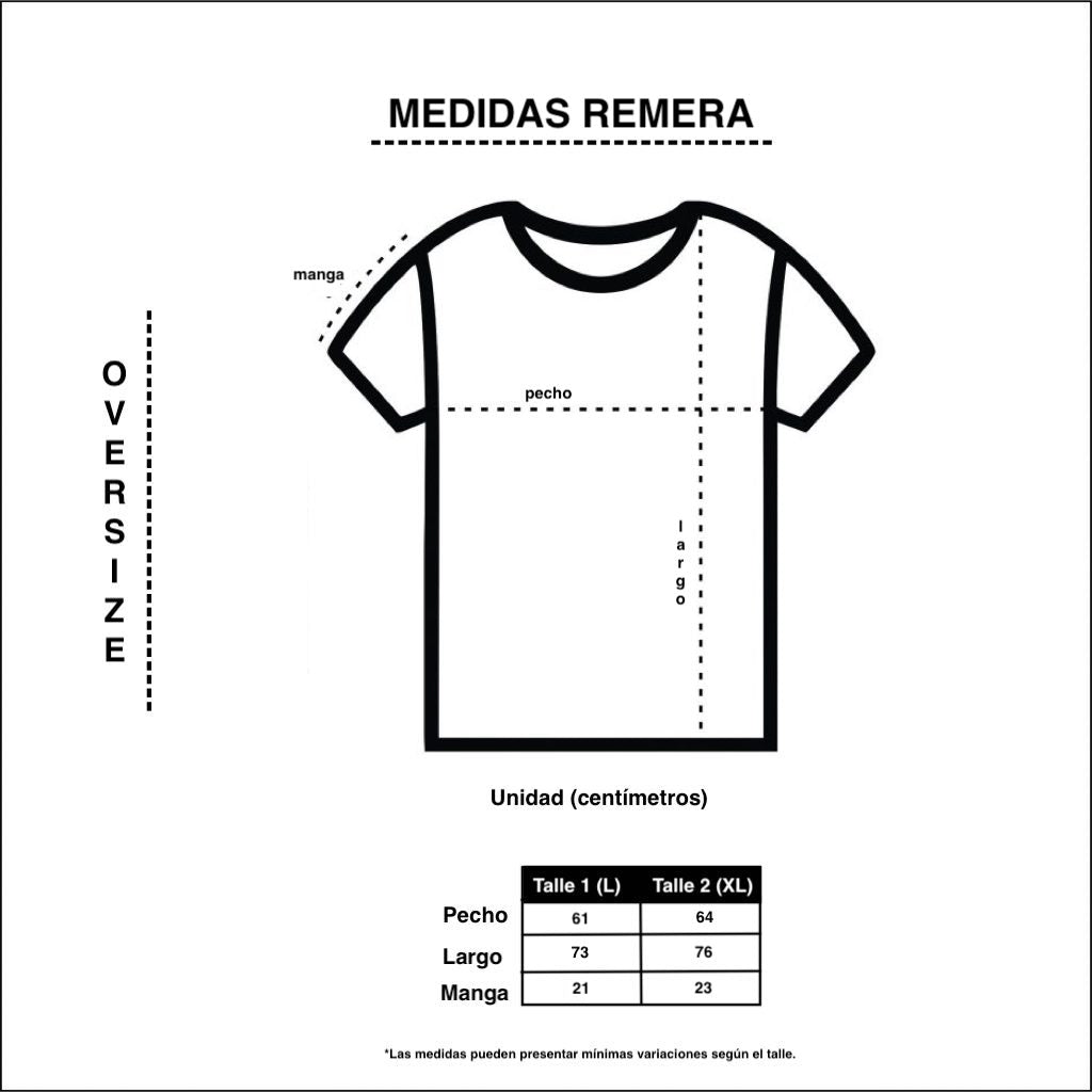 Remera Básica Oversize Negra